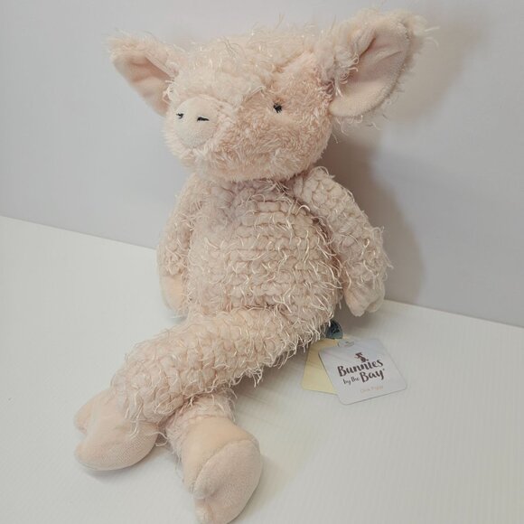 Bunnies By the Bay Oink Piggy Pink Plush Stuffed Animal 13 Inch With Tags - Picture 1 of 6